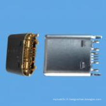 Male C Type SMT Connector USB 3.1 pour ordinateur, téléphone